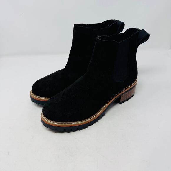 Bertuchi Suede Lug Sole Chelsea Boots Brown Ankle Pull-On Womens Size 9.5 - Picture 2 of 12